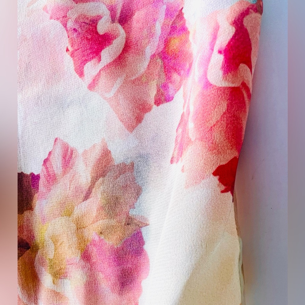 Rebecca Taylor Enchanted Garden Silk Floral Sleeveless Relaxed Fit Blouse - Sz 8 - Picture 5 of 8